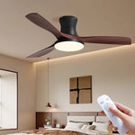 ventilateur moderne led télécommande blanc noir doré 52 pouces
