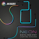 Effet d'éclairage ARGB multicolore avec la bande LED Neon