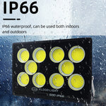 projecteur led ip66 étanche noir grille hexagonale moderne clips fixation 220v 100w 1000w