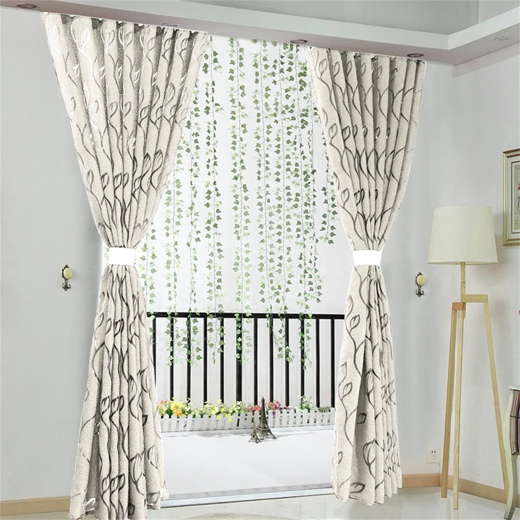 rideaux semi transparents motifs floraux modernes 100x130cm couleurs variées chambre décoration