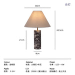 lampe table marbre moderne led e14 blanc noir adhésif opaquet vde