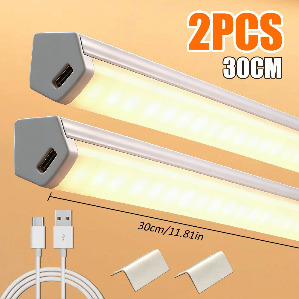 ruban lumineux led blanc moderne adhésif 30cm 50cm interrupteur tactile adjustable