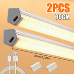 ruban lumineux led blanc moderne adhésif 30cm 50cm interrupteur tactile adjustable