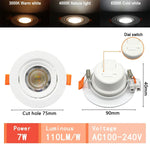 Spot LED blanc moderne 10W 14W 17W 20W 24W 6W câble adaptateur