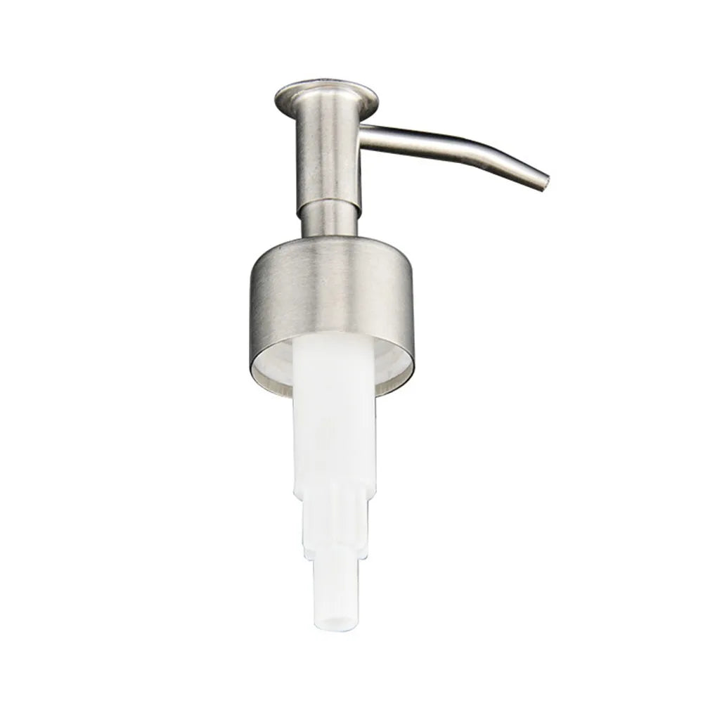 distributeur savon liquide argenté moderne sans fil sans cable lisse opaque bouton poussoir tube
