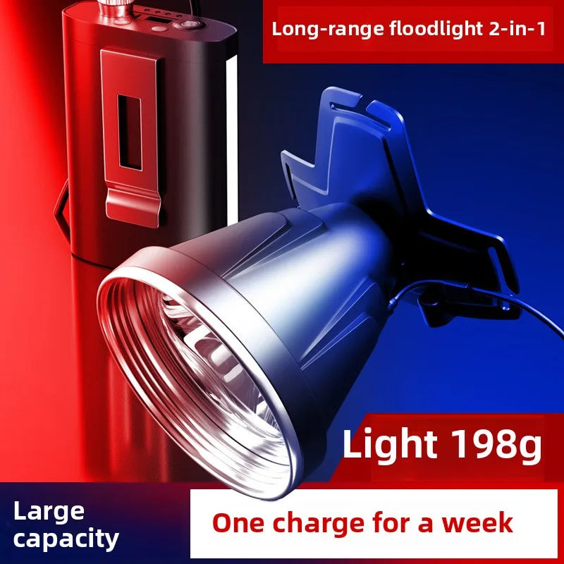 lampe torche rechargeable led argenté noir orange 6000k clip moderne compact