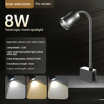lampe poche argentée moderne 17watts 210v 240v base carrée câble noir variable focus