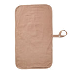 tapis langer bébé doux moderne imprimé léopard ours marron points noirs vert pastel roseclair