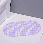 tapis bain moderne violet rose bleu vert relief salle bain antidérapant