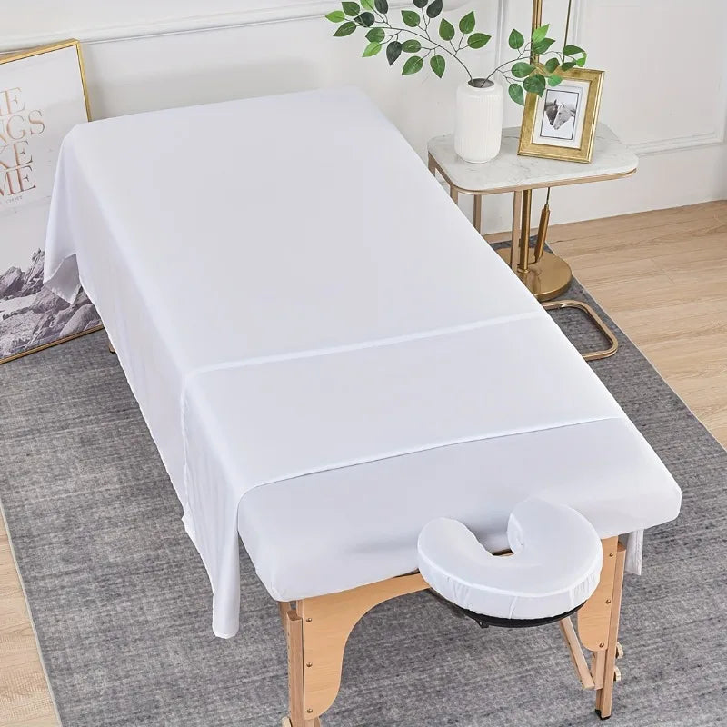 drap massage uni gris blanc vert clair moderne 36x77 61x100 coussin tête support