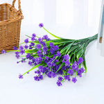 bouquet artificiel violet orange jaune blanc moderne minimaliste intérieur mariage anniversaire baby shower