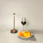 lampe table or blanc noir interrupteur tactile charge type base antidérapante moderne