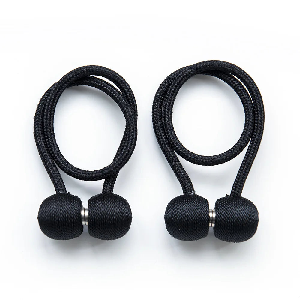 boucles rideaux moderne aimant puissant tissé opacité bleu rose marron attachement chambre salon cuisine