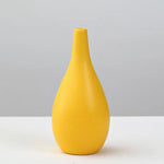 vase moderne céramique jaune sans plante décoration salon hydroponique pot fleur table