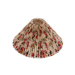 abat jour plissé rouge gris moderne imprimé floral annuel métallique table lampshade contemporain déco