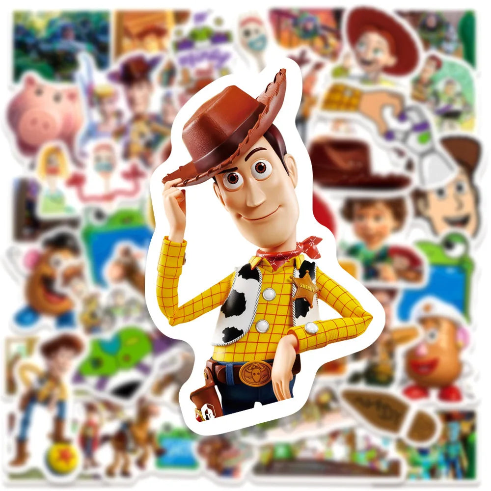 sticker multicolore cartoon personnages films set 10 30 50 pièces décoration diy