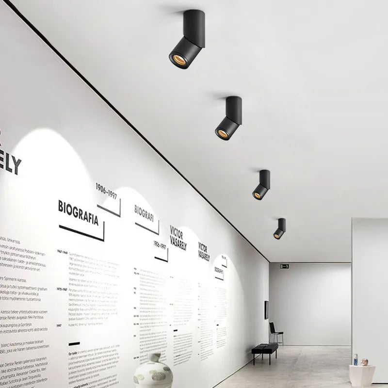 Spot lumineux LED 10W 15W 20W 25W blanc noir moderne minimaliste fixé mur
