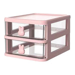 organisateur moderne rose clair transparent tiroirs plastique respectueux environnement multifonctionnel