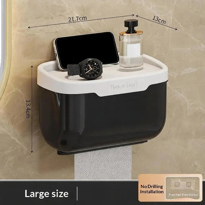boîte mouchoirs réutilisable transparente moderne adhésif rouge blanche grise salle bain cuisine