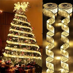 ruban lumineux étoiles motifs floraux blanc doré multicolore adhésif vacances décoration noël nouvel an