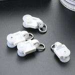 roulettes rideaux rail poulies accessoires électroniques blanc modernes minimalistes anneaux métalliques