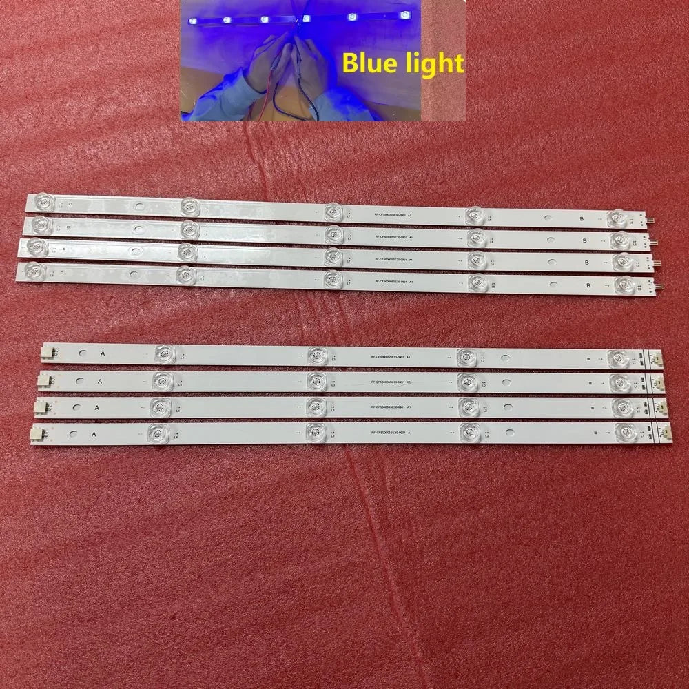 bande lumineuse led blanc bleu moderne connecteurs led souder fixations aluminium