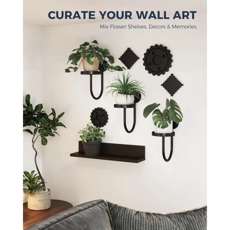étagères murales noires métal modernes étagère murale simple minimaliste maison