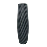 vases modernes plastique rayures diagonales blanc noir rouge vert gris