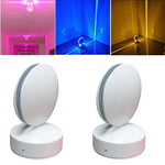 éclairage mural led moderne blanc rose rouge vert bleu jaune orange 360 degrés