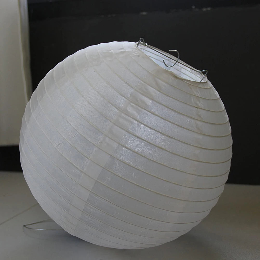 lanterne solaire led ip55 20cm papier plissé opaque traditionnelle anniversaire mariage noël fêtes extérieures