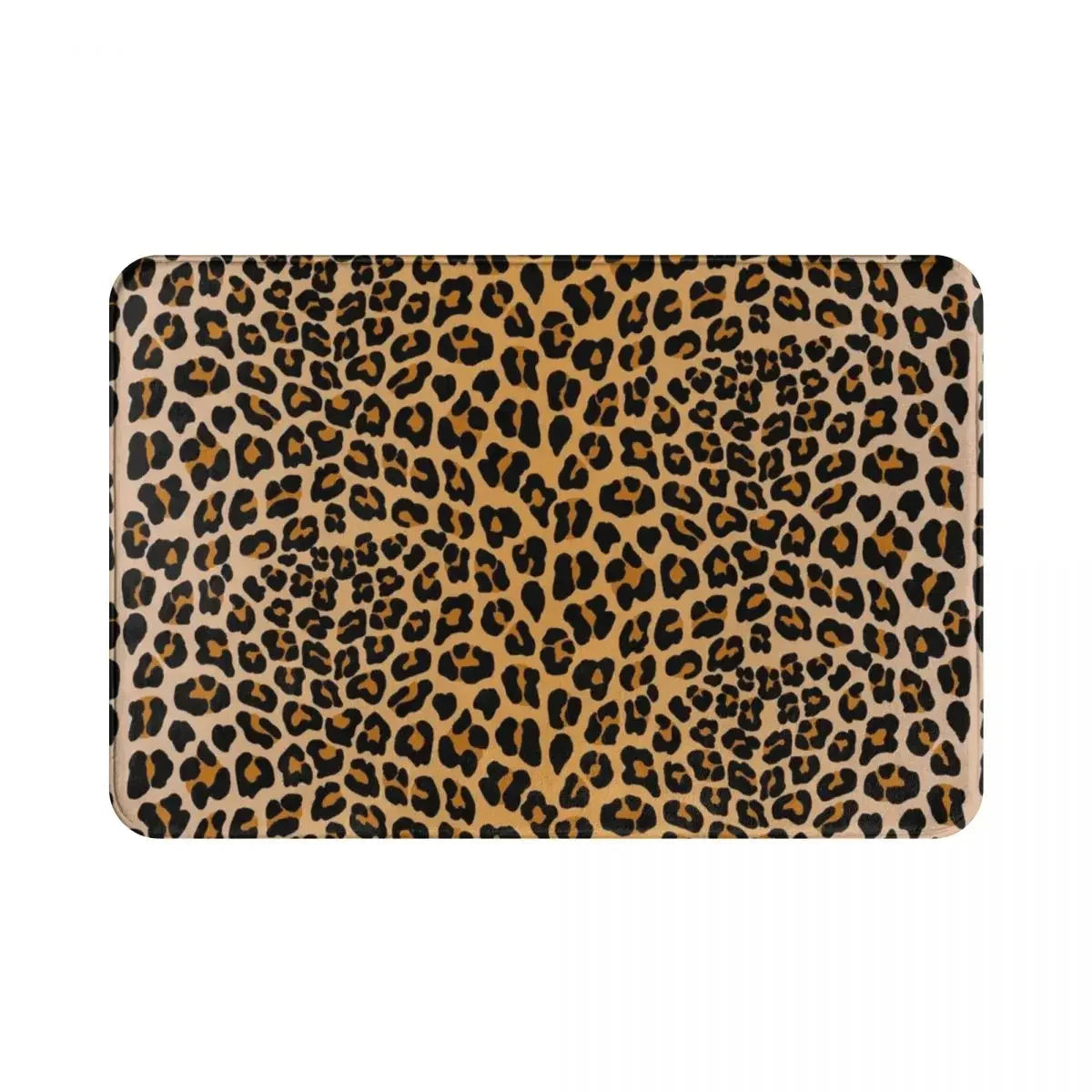 tapis léopard moderne imperméable antidérapant adhésif beige noir marron 40x60cm