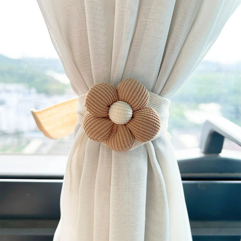 rideau polonais coton fleurs animaux adhésif décoratif moderne chambre enfants