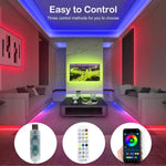 ruban led multicolore moderne synchronisation musique application bluetooth contrôleur usb télécommande rf