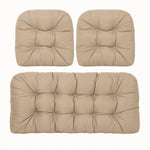 coussins jardin bleu imperméables motif plis moderne 50x48cm 100x50cm non amovibles lavables adultes