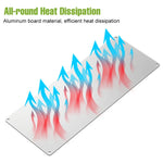 lampe led plante blanc rouge vert grille leds clips moderne fonctionnel