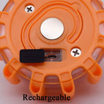 lampe sécurité orange led clignotante magnétique adhésif urgence voiture portable