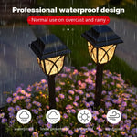 lumière solaire pelouse led moderne noire motifs géométriques extérieure étanche ip65 abspicket