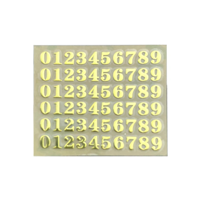 lettres autocollantes or transparentes classiques adhésives alphabet numérique occasionnel festif