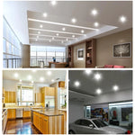 spots led blancs 3w 5w 7w 9w 12w 15w 220v clips aluminium moderne