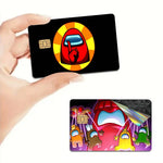 autocollants protection carte credit debit dessin anime noir rouge jaune bleu opaques waterprooche réutilisables