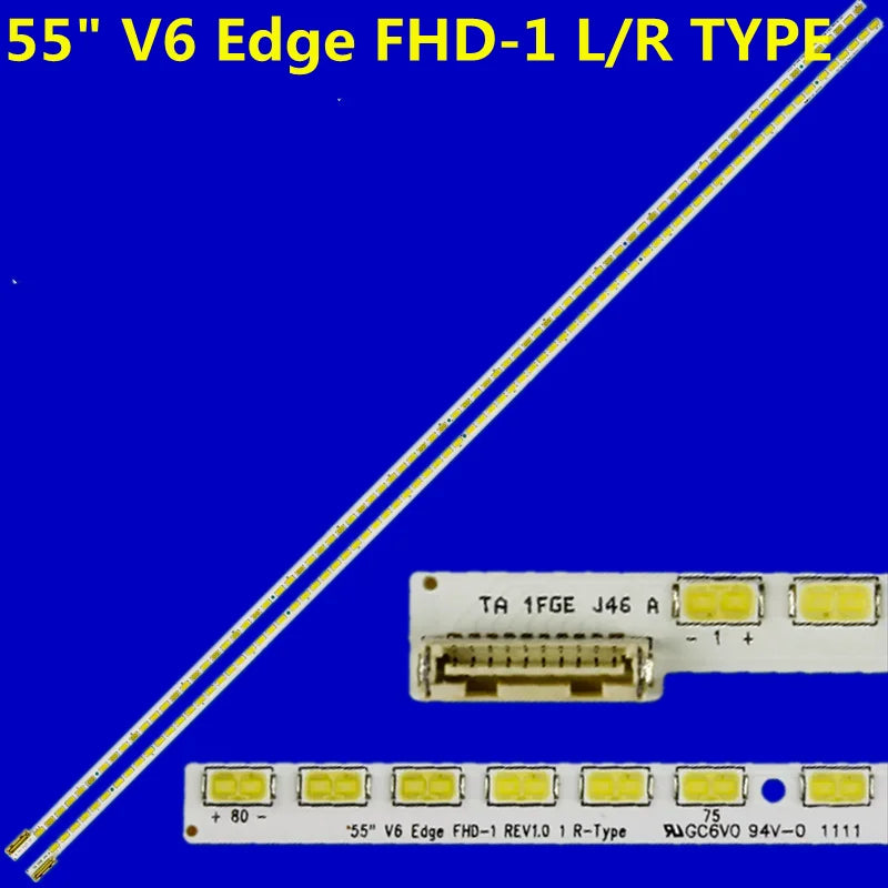 ruban led blanc moderne 55 inch v6 edge fhd décoration professionnelle ligne diodes connecteur