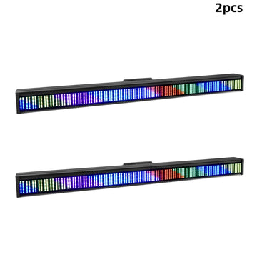 barre lumineuse led 200w noir moderne dmx stroboscope effet scène dj