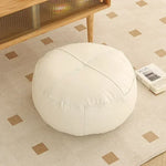 pouf moderne orange gris vert blanc mousse pu polyester coton imperméable amovible lavable