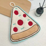 serviettes bain forme pain motifs pizza glace croissant absorbantes lavables enfants