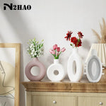 vase silicone rose pâle blanc noir gris moderne minimalisteOpaque adhésif arrangement floral