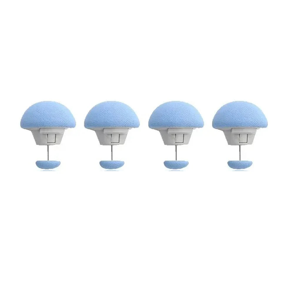 boutons lit tissu coton fin modernes rose bleu gris clair boîte rangement instructions pack