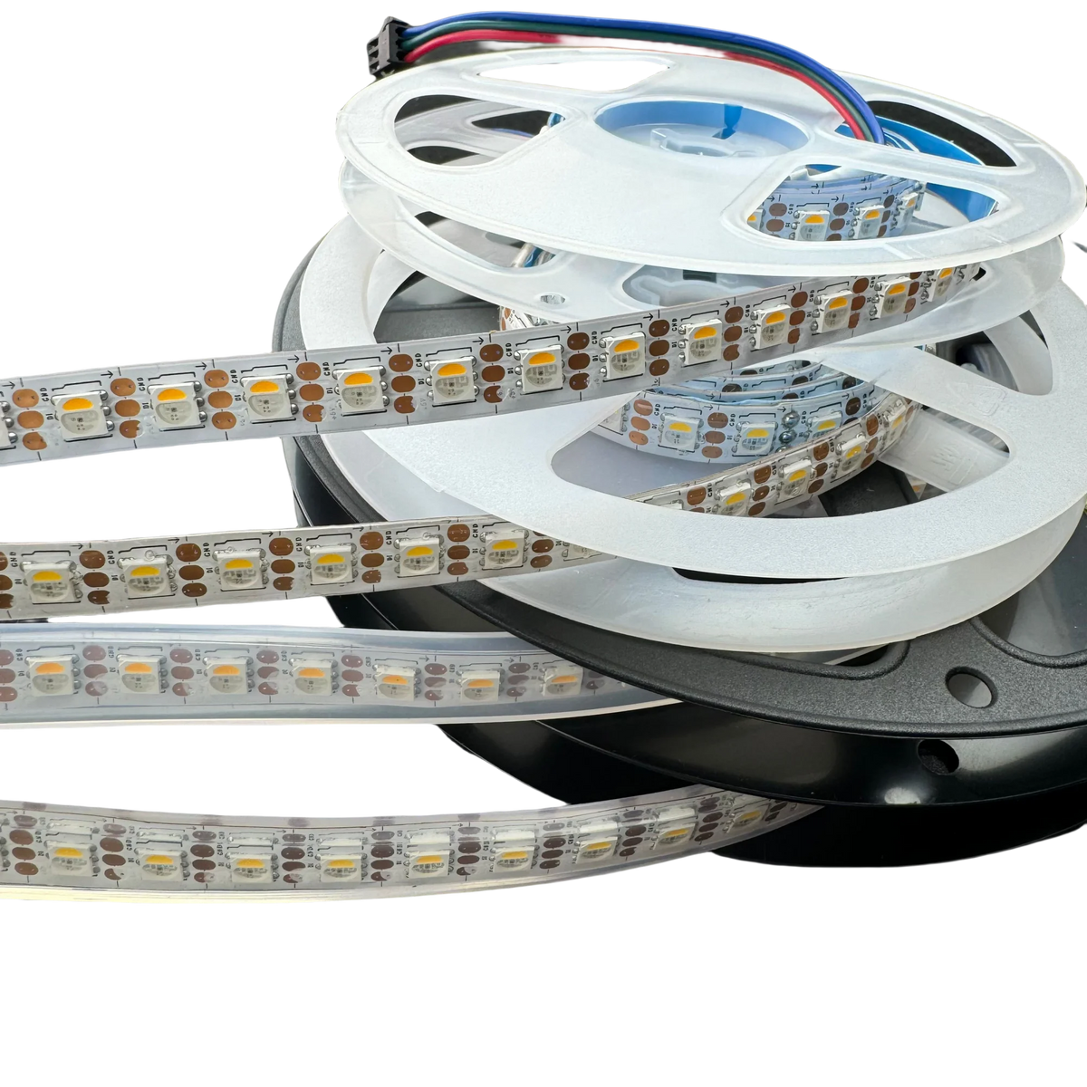 ruban led 96 pcs rgbw 3000k ip65 moderne connecteurs électriques