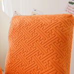 fauteuil moderne orange accoudoirs coussin d'assise tête inclinable élasthanne polyester