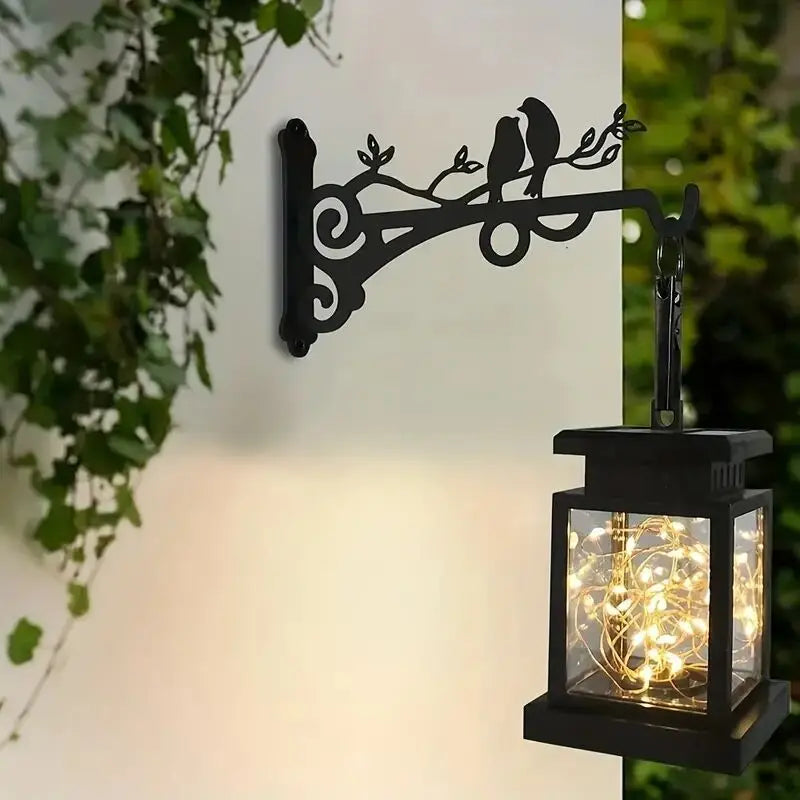 support mural décoratif oiseaux perchés plante suspendue lanterne oiseaux rustiqueextérieur led cheville vis