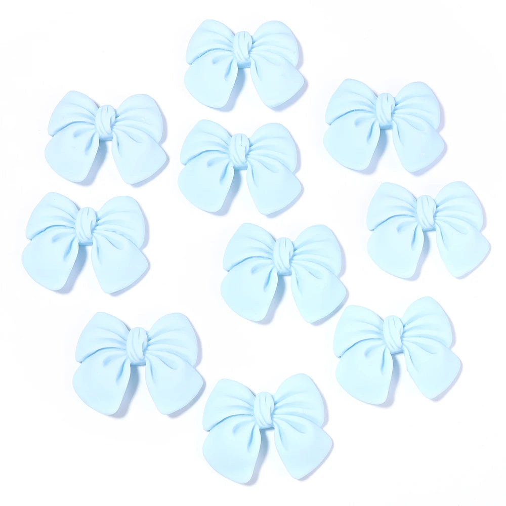 figurines kawaii rubans noues couleur diverse scrapbooking artisanat décoration moderne enfants clips